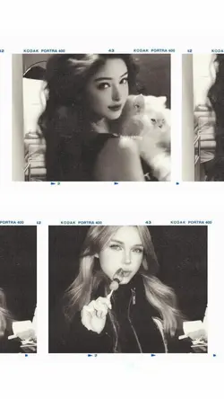 black white