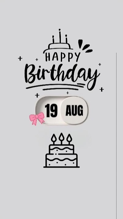 19. AUGUST GEBURTSTAG 