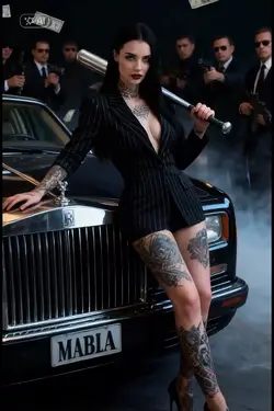 Mafia style woman 