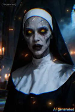 AI Horror Nun