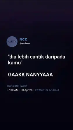 "dia lebih cantik