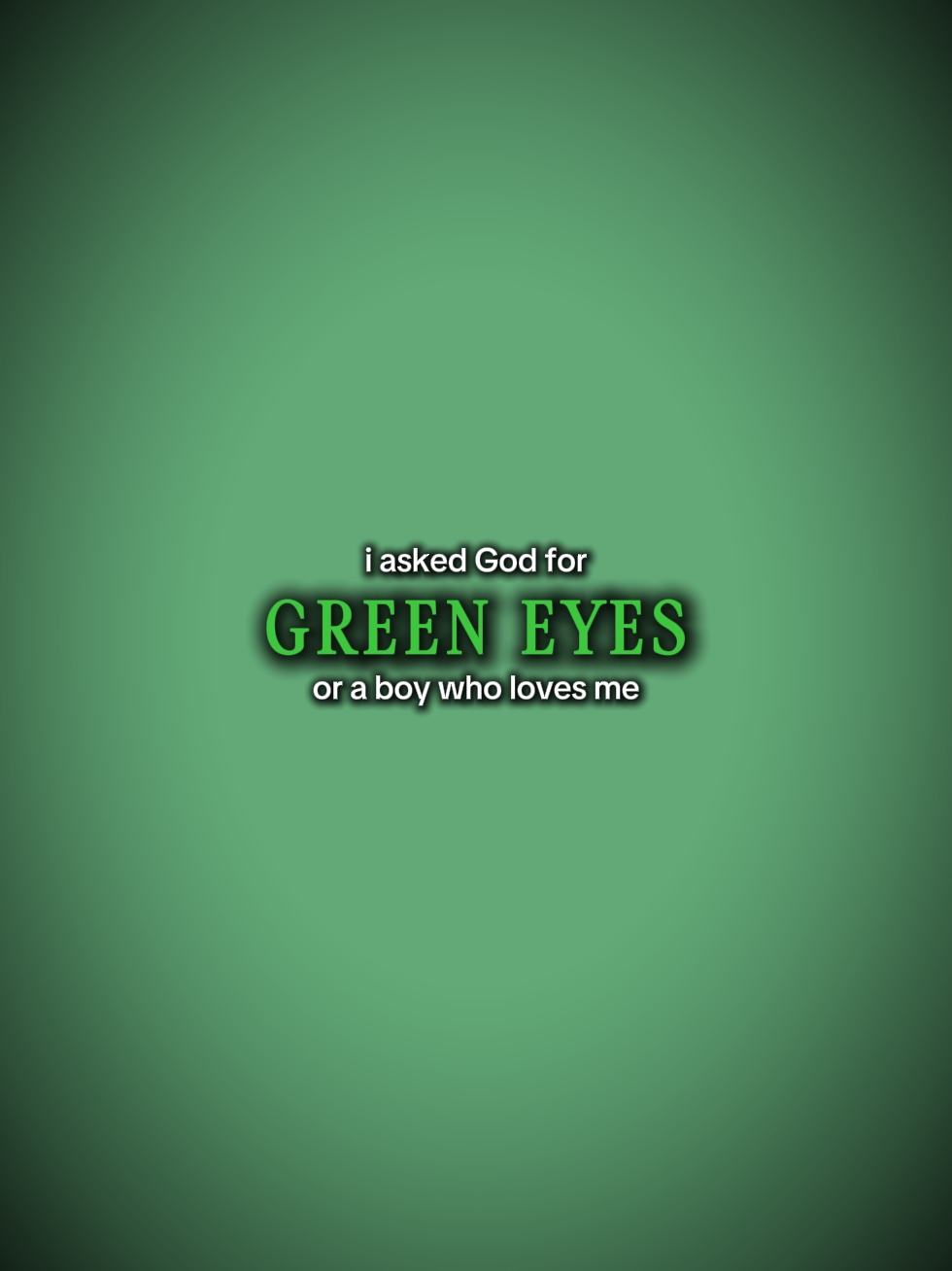 Yeux verts 