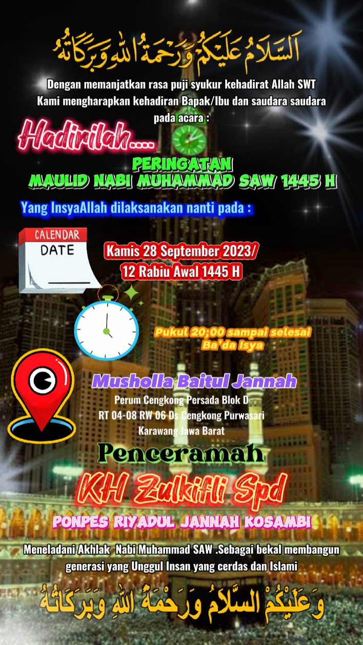 Undangan Maulid Nabi
