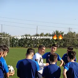 coach is explaining 
