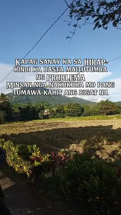 Kapag sanay sa hirap