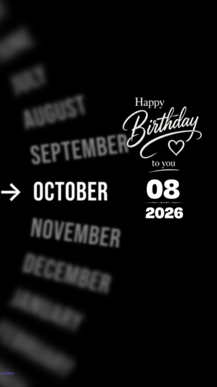 Brthdy My love 8 Oct
