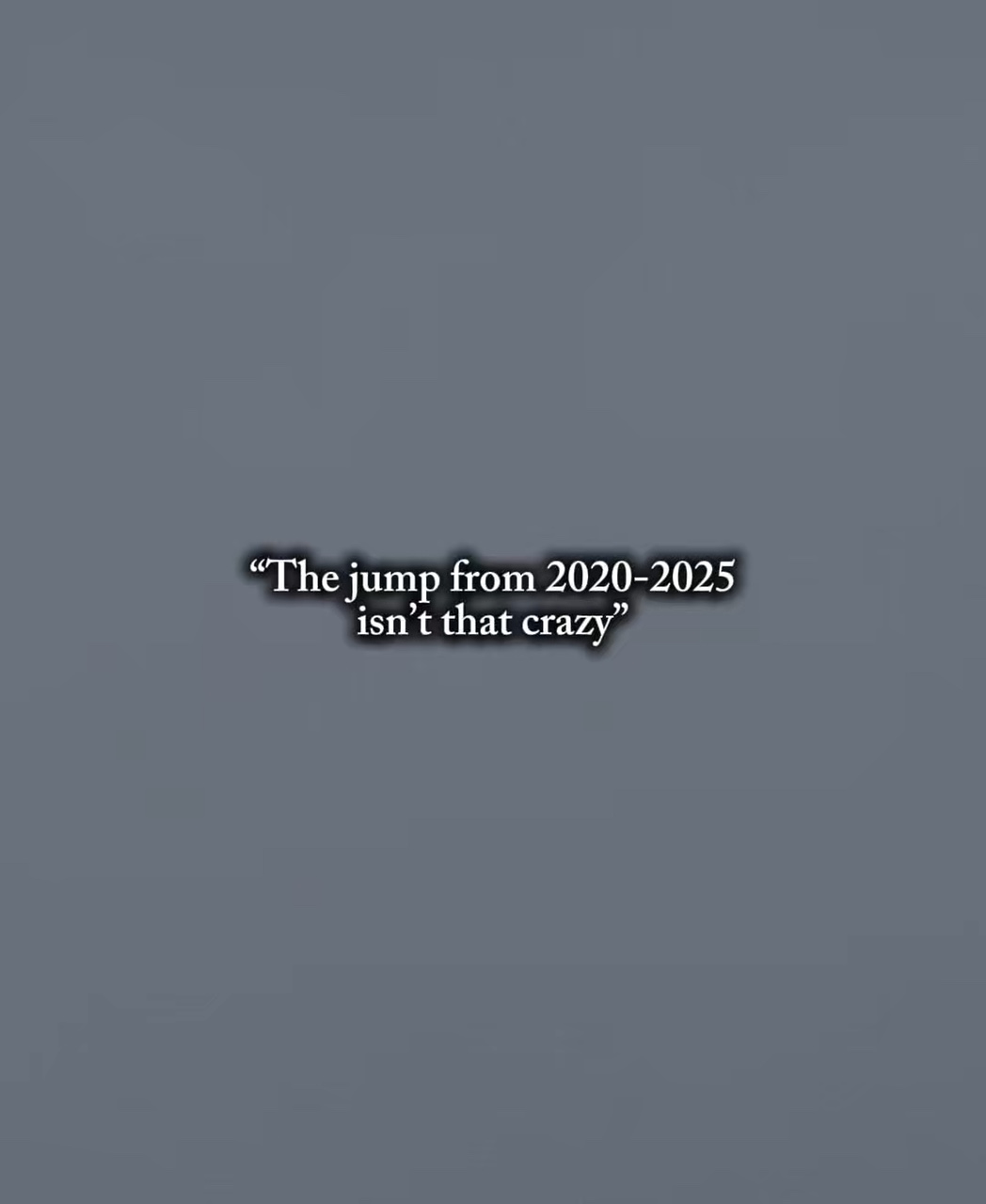 Jump from 2020-2025 