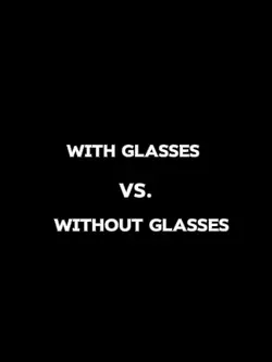 with glasses/ non