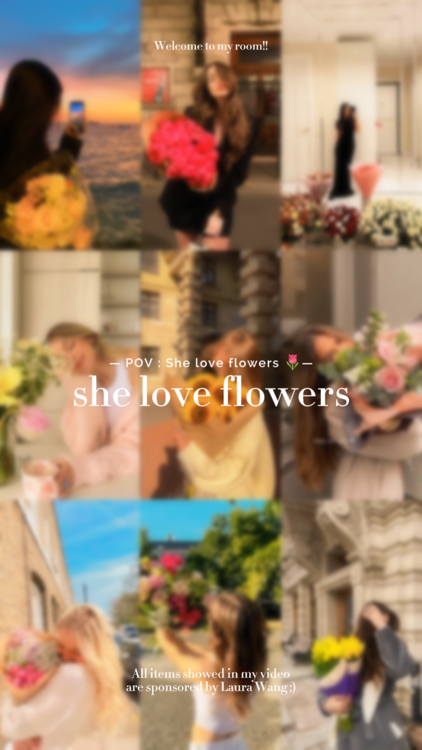 Ella ama las flores