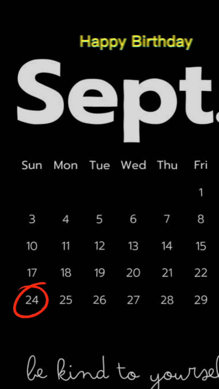 HBD 24 September