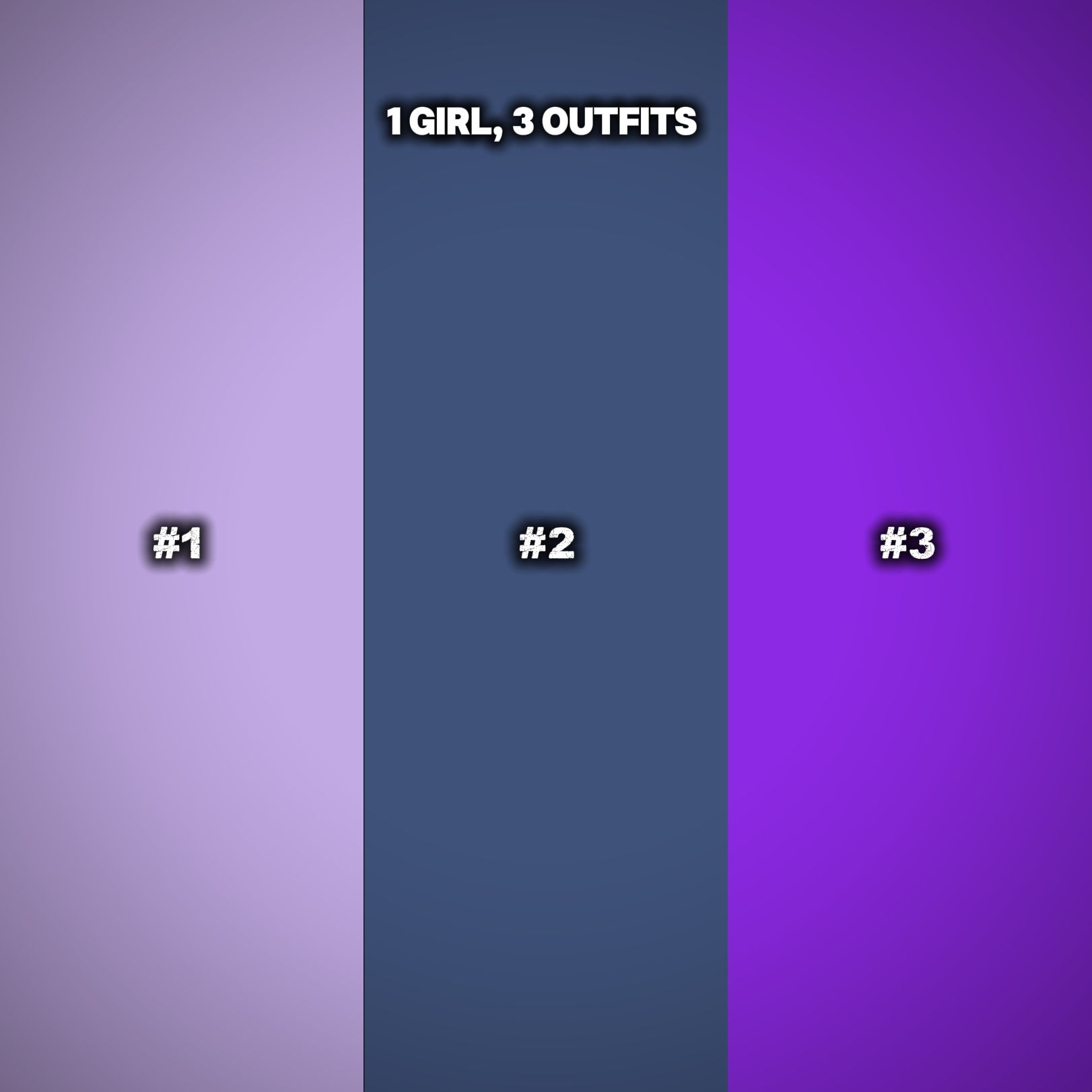1 girl 3 outfits 
