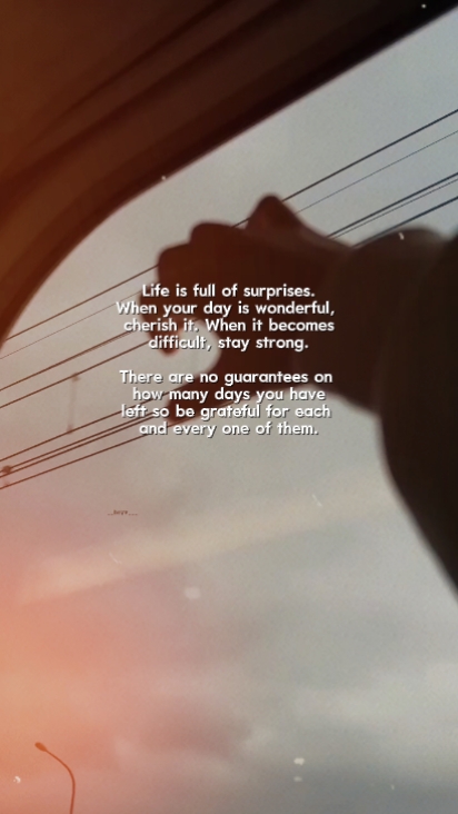 life full of suprise
