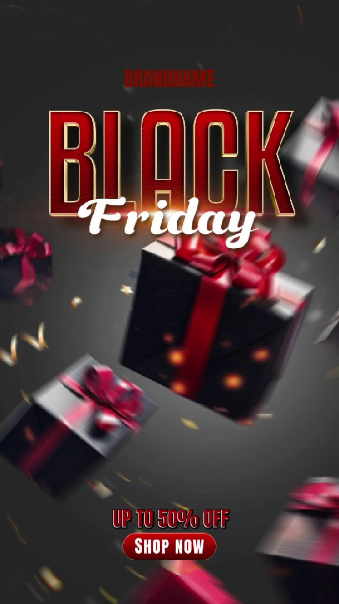 Affiches dynamiques du Black Friday