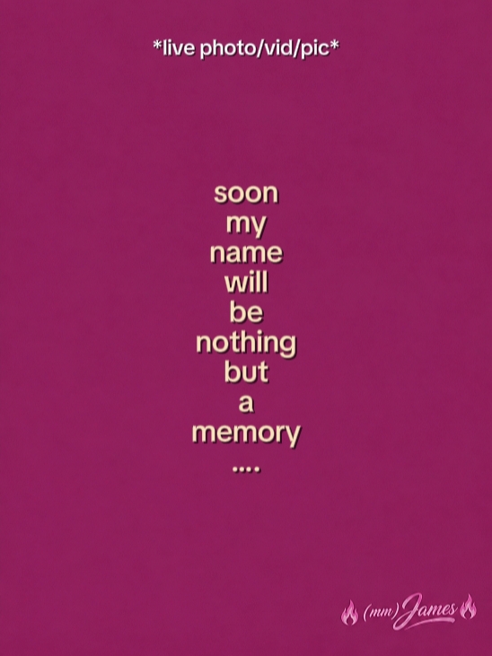 but a memory 