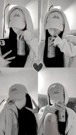 black and white