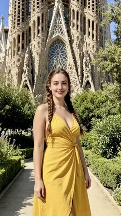 Hair style , dress