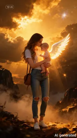 Mi bebé en el cielo.