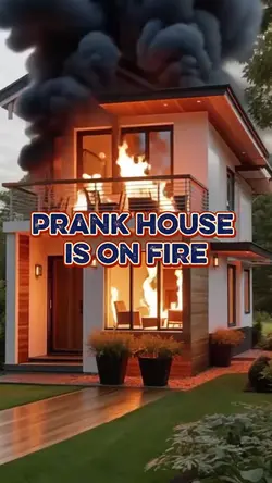Prank house fire