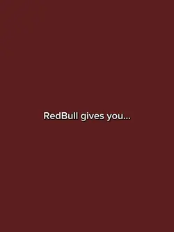 Redbull gives u wing