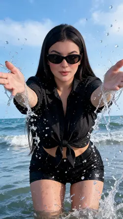 Beach photoshoot