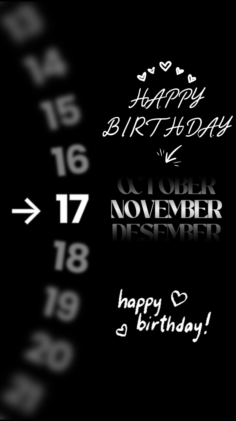 HBD 17 de novembro