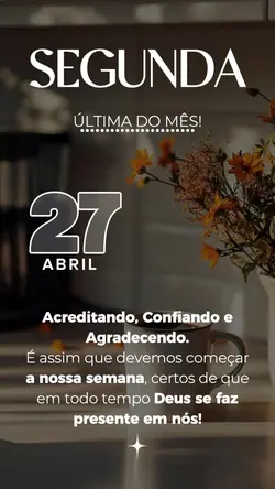 Segunda bom dia 