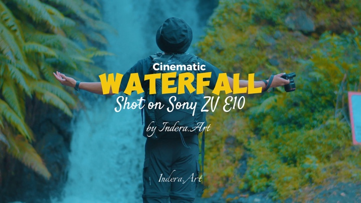 Cinematic waterfall