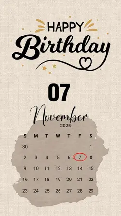 birthday 07 November