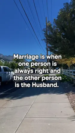 Marriage is when one