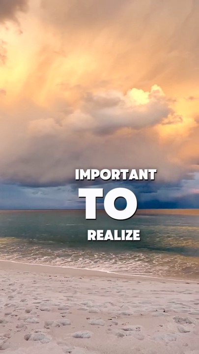 Important to realize