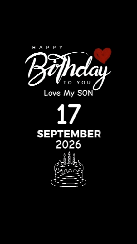 BDAY SON 17 SEPTEMBE