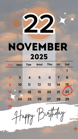 HBD 22 NOVEMBER 