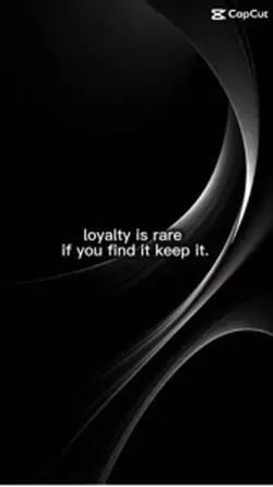 loyalty is rare