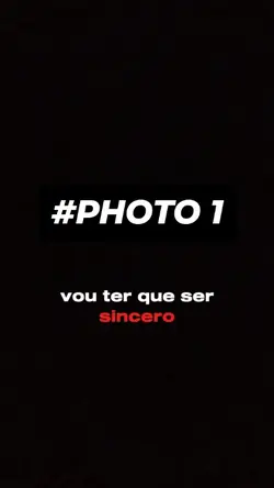 ter que ser sincero