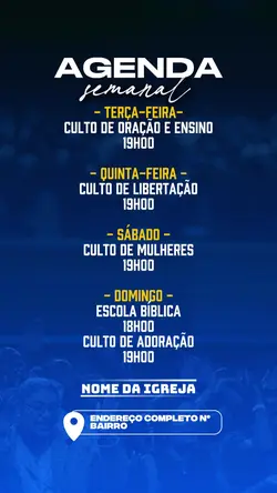 AGENDA IGREJA