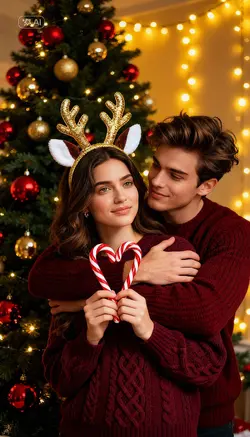 xmas cozy couple 