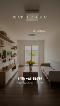 Empty to Staged: Instant Listing Glow