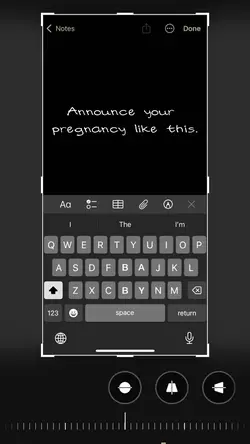 Announce pregnancy