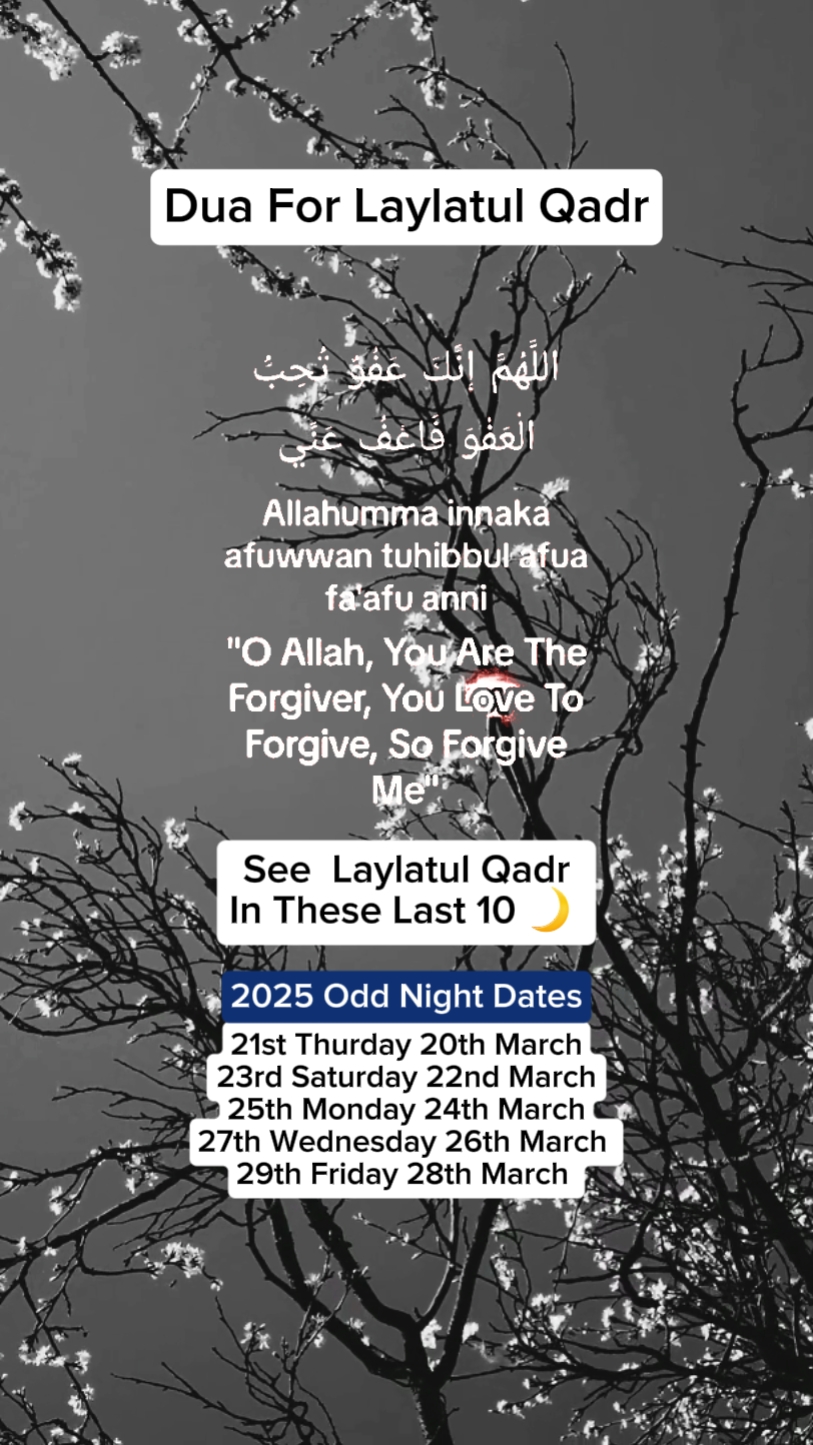 Laylatul Qadr Dua 