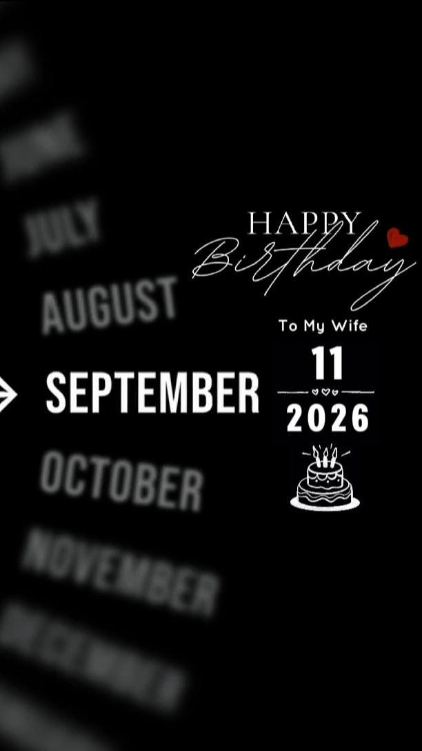 HBD WIFE 11 SEPTEMBE