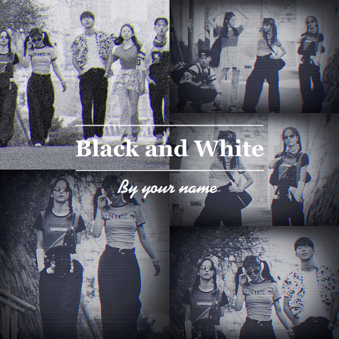 Black and white
