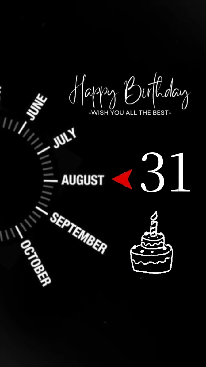 Anniversaire 31 août