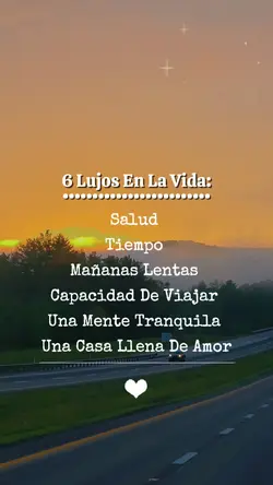 6 lujos de la vida