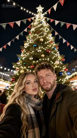 Pareja navideña