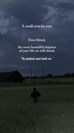 Be patient