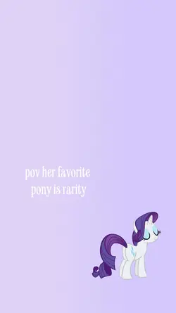 rarity is fav pony<3