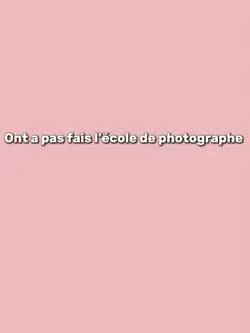 École de photographe