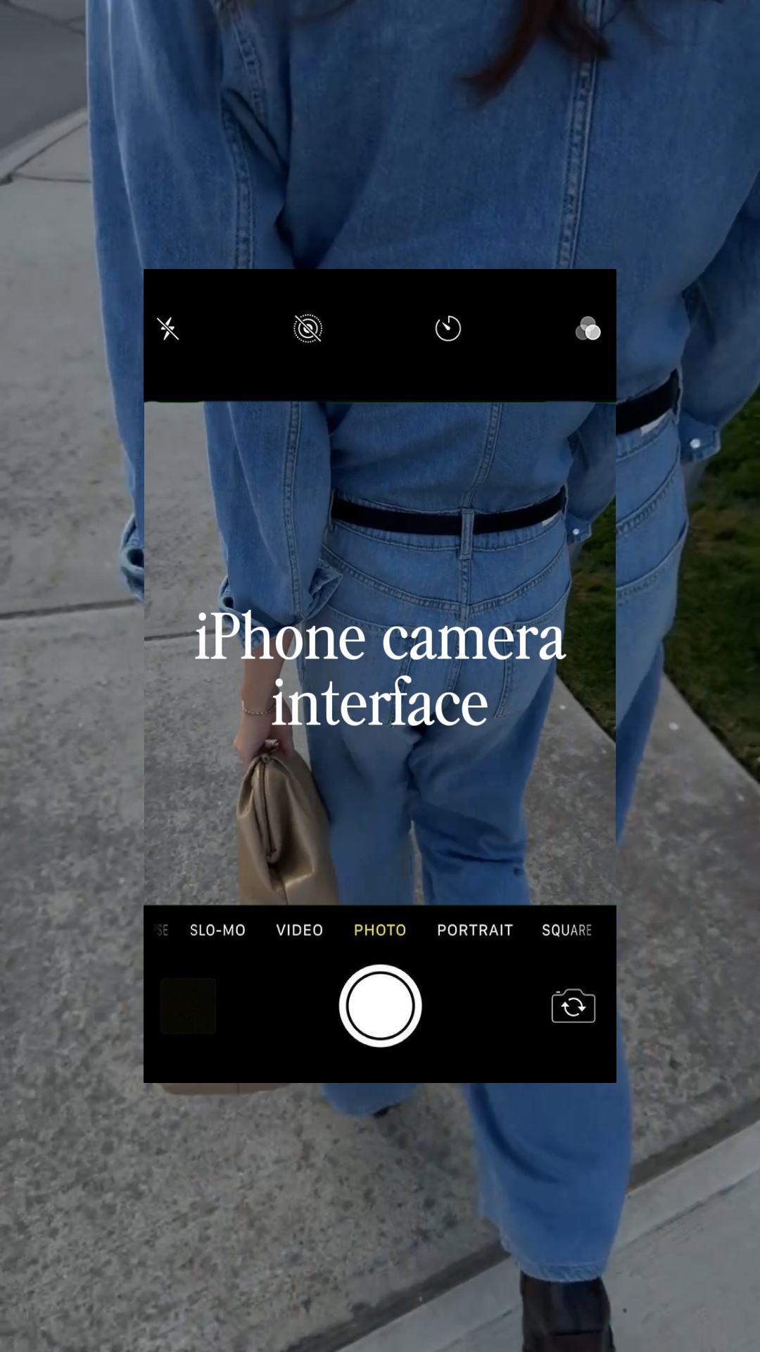 Interface de câmera iOS