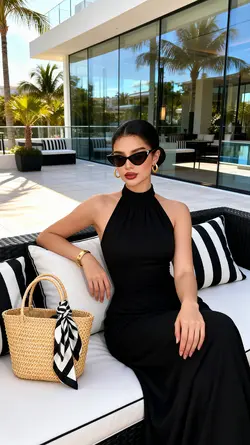 luxury black dress