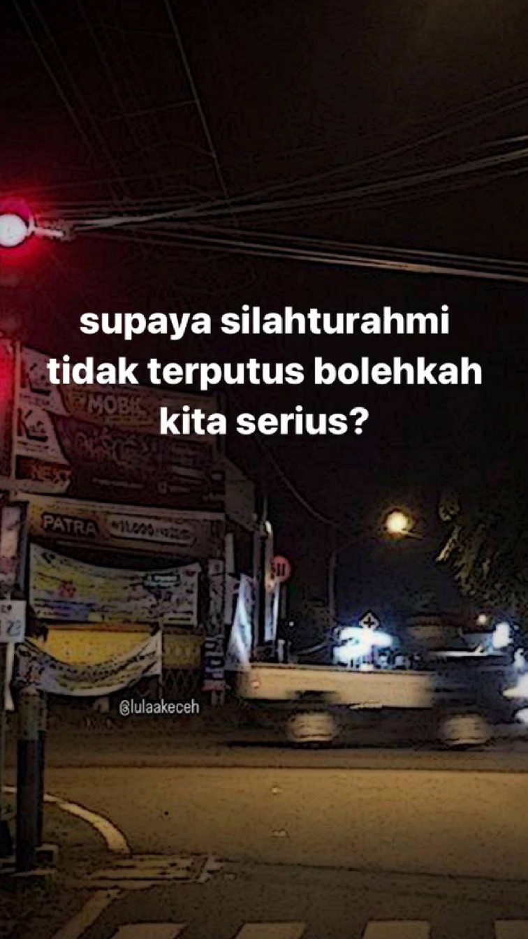 bolehkah kita serius